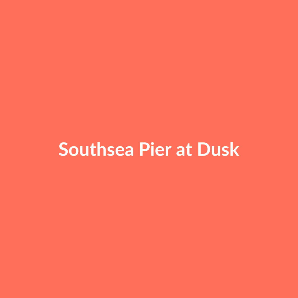 Southsea Pier at Dusk art print